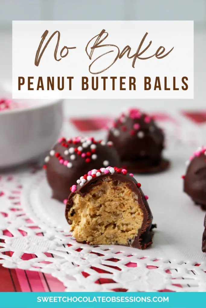 If you're looking for a classic chocolate peanut butter balls recipe, this is it!  It's the perfect combination of chocolate and peanut butter in one easy recipe, and it's great for any treat-giving opportunity.